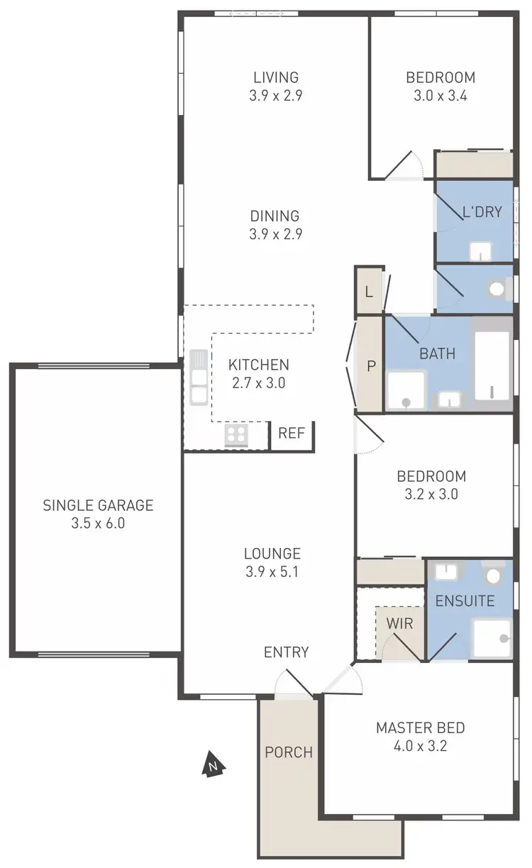 Floorplan of Homely house listing, 13 Alice Way, Tarneit VIC 3029