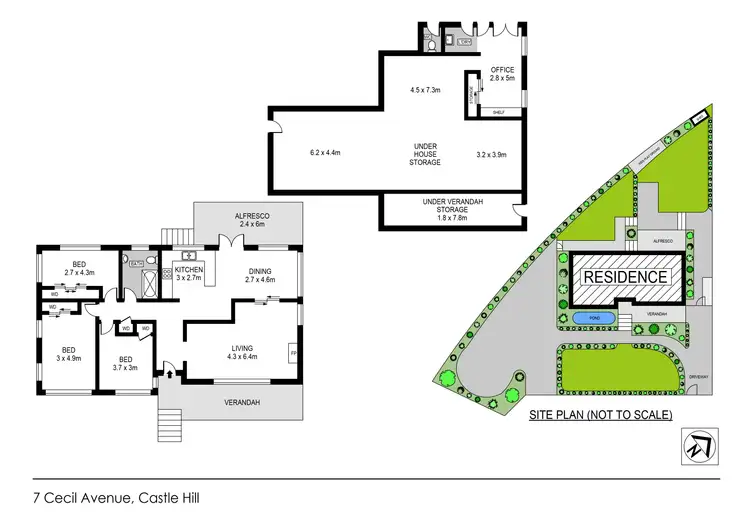 Floorplan of Homely house listing, 7 Cecil Avenue, Castle Hill NSW 2154