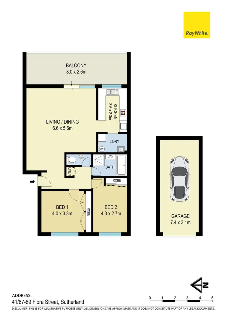 Floorplan of Homely unit listing, 41/87-89 Flora Street, Sutherland NSW 2232