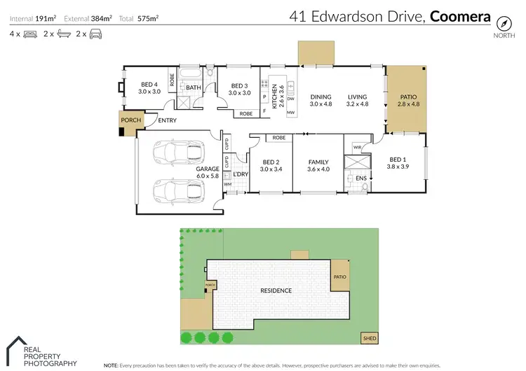Floorplan of Homely house listing, 41 Edwardson Drive, Coomera QLD 4209
