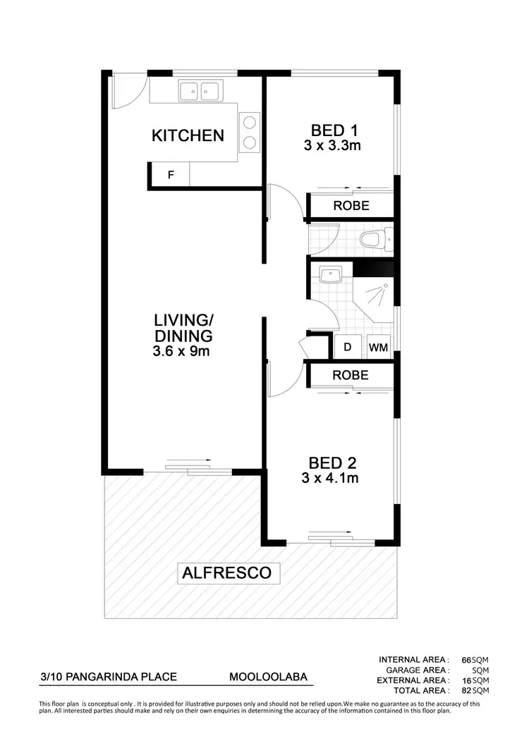 Floorplan of Homely unit listing, 3/10 Pangarinda Place, Mooloolaba QLD 4557