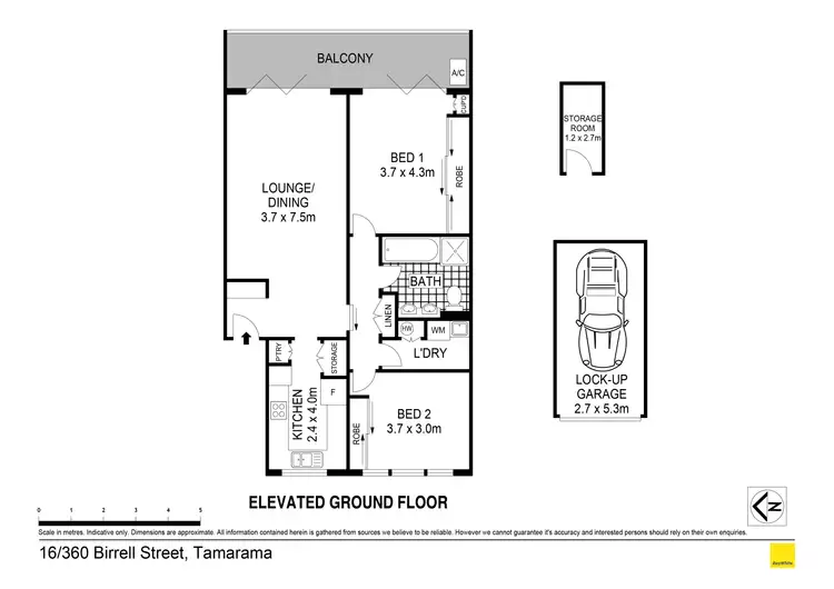 Floorplan of Homely apartment listing, 16/360 Birrell Street, Tamarama NSW 2026