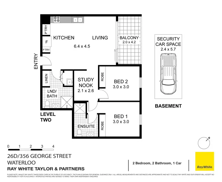 Floorplan of Homely apartment listing, 26D/356 George Street, Waterloo NSW 2017