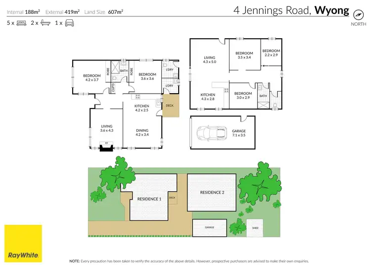 Floorplan of Homely house listing, 4 Jennings Road, Wyong NSW 2259