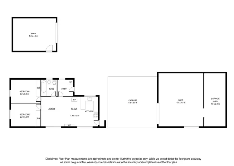 Floorplan of Homely house listing, 69 Johnston Road, Ob Flat SA 5291