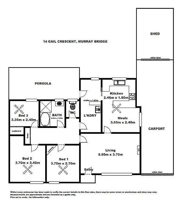 Floorplan of Homely house listing, 14 Gail Crescent, Murray Bridge SA 5253