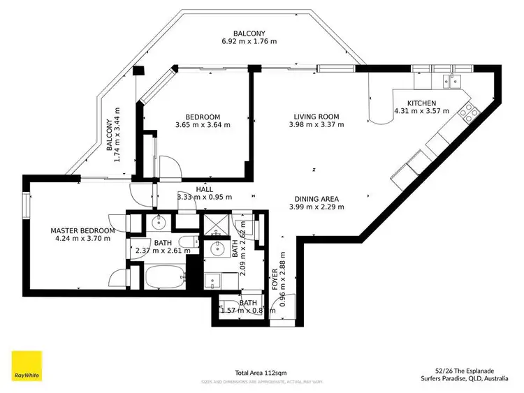 Floorplan of Homely apartment listing, 52/26 26 The Esplanade, Surfers Paradise QLD 4217