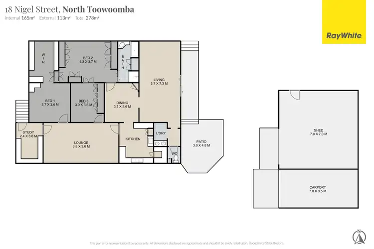 Floorplan of Homely house listing, 18 Nigel Street, North Toowoomba QLD 4350