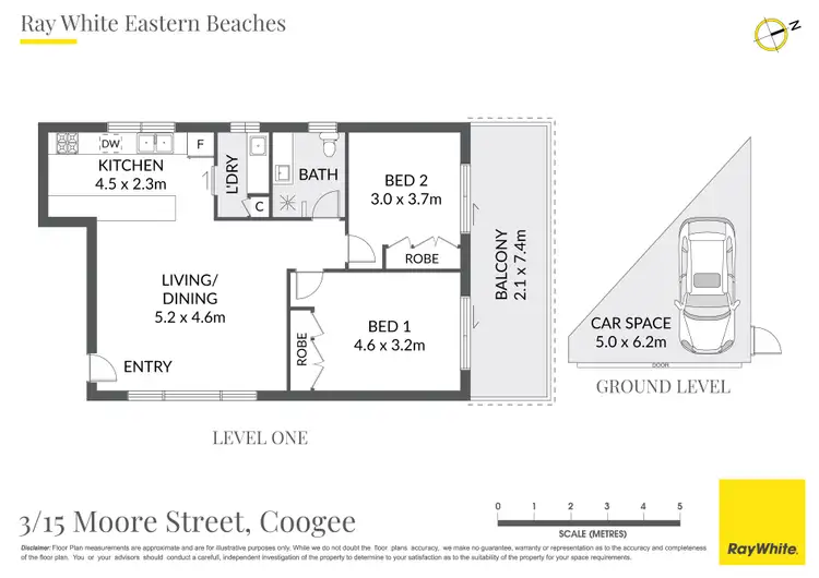 Floorplan of Homely apartment listing, 3/15 Moore Street, Coogee NSW 2034