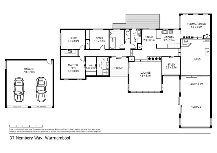 Floorplan of Homely house listing, 37 Membery Way, Warrnambool VIC 3280