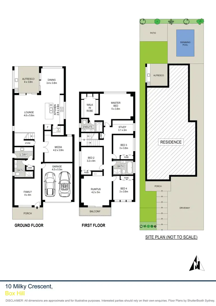 Floorplan of Homely house listing, 10 Milky Crescent, Box Hill NSW 2765