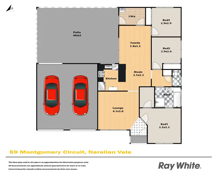 Floorplan of Homely house listing, 59 Montgomery Circuit, Narellan Vale NSW 2567