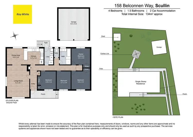 Floorplan of Homely house listing, 158 Belconnen Way, Scullin ACT 2614