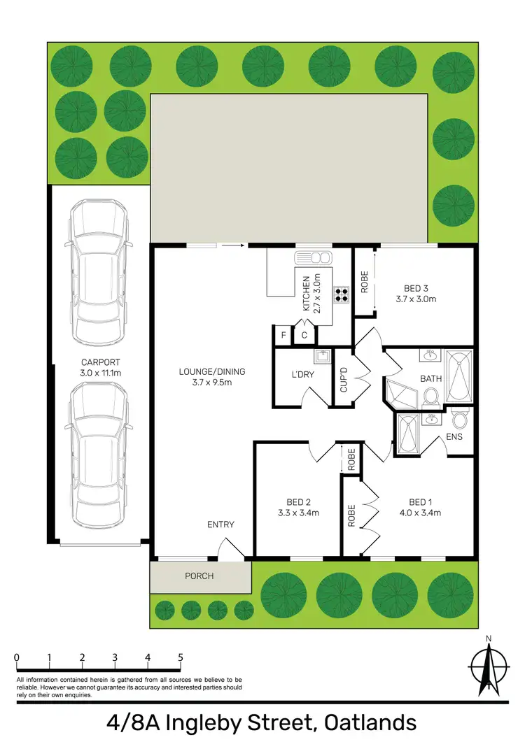 Floorplan of Homely villa listing, 4/8a Ingleby Street, Oatlands NSW 2117
