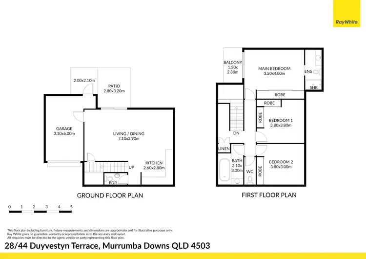Floorplan of Homely townhouse listing, 28/44 Duyvestyn Terrace, Murrumba Downs QLD 4503