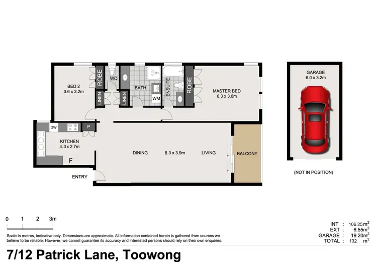 Floorplan of Homely apartment listing, 7/12 Patrick Lane, Toowong QLD 4066