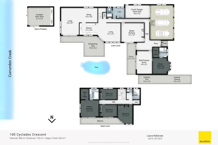 Floorplan of Homely house listing, 100 Cyclades Crescent, Currumbin Waters QLD 4223