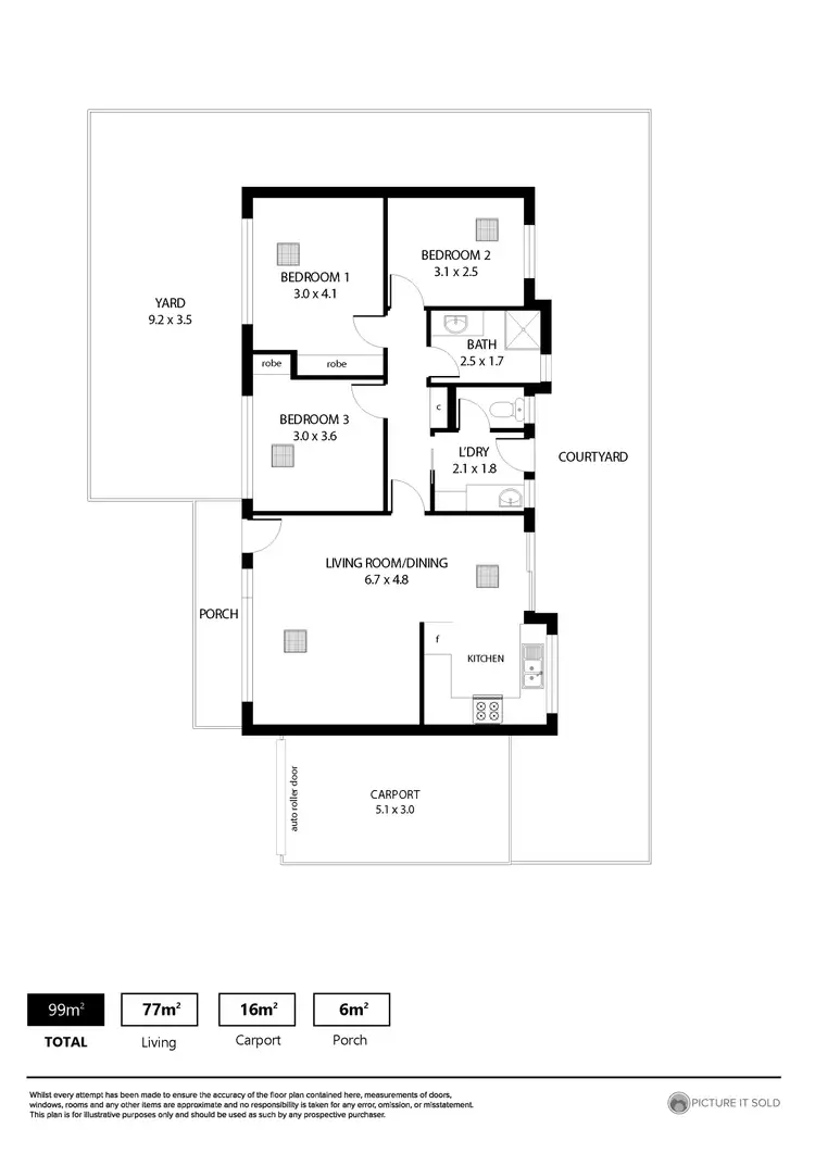 Floorplan of Homely unit listing, 4/6 Marleston Avenue, Ashford SA 5035