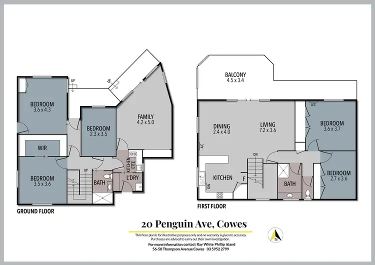 Floorplan of Homely house listing, 20 Penguin Avenue, Cowes VIC 3922
