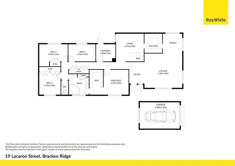 Floorplan of Homely house listing, 19 Lacaroo Street, Bracken Ridge QLD 4017