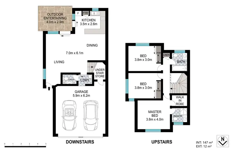 Floorplan of Homely townhouse listing, 1/25 Silkyoak Street, Runcorn QLD 4113