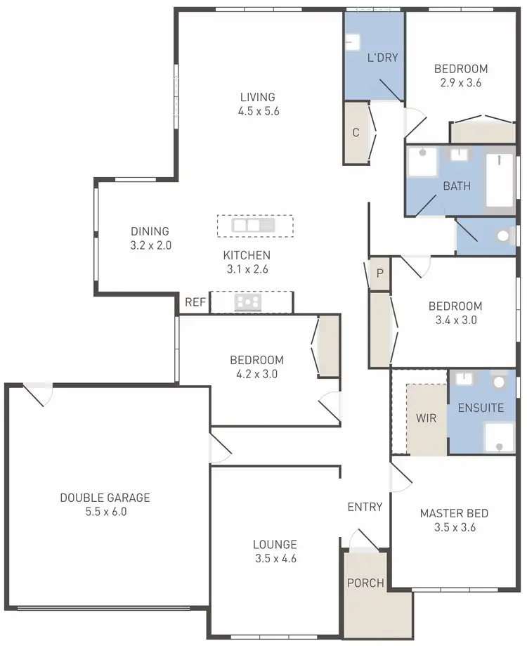 Floorplan of Homely house listing, 8 Kanangra Street, Mambourin VIC 3024