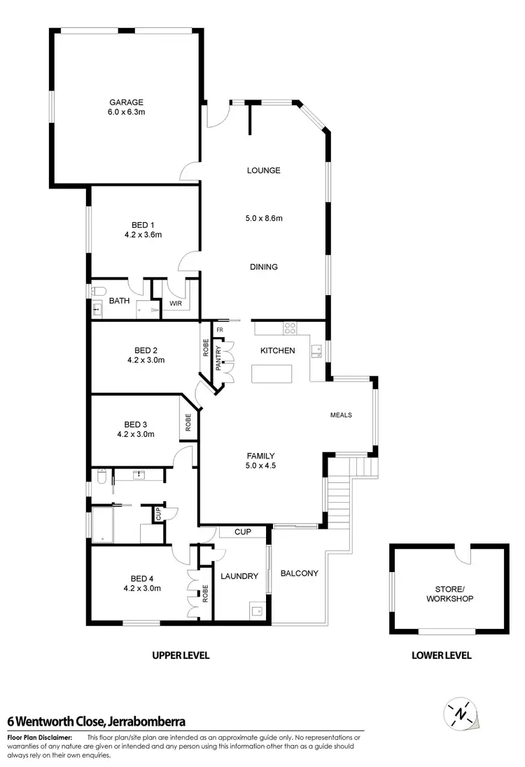 Floorplan of Homely house listing, 6 Wentworth Court, Jerrabomberra NSW 2619