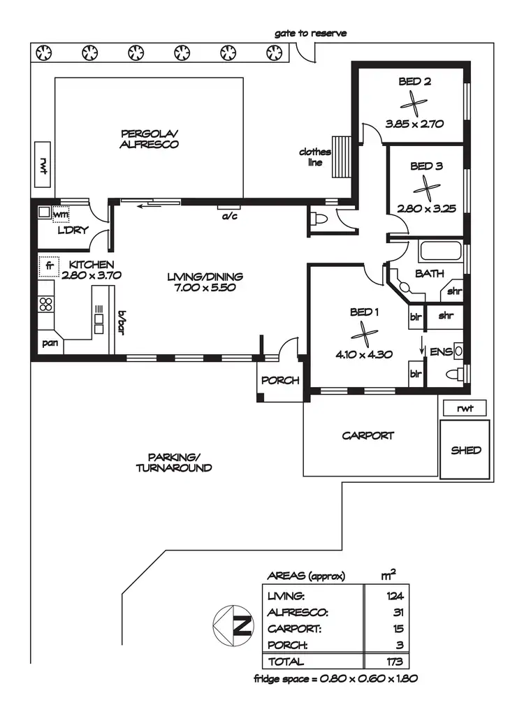 Floorplan of Homely house listing, 13A Wyn Street, Campbelltown SA 5074