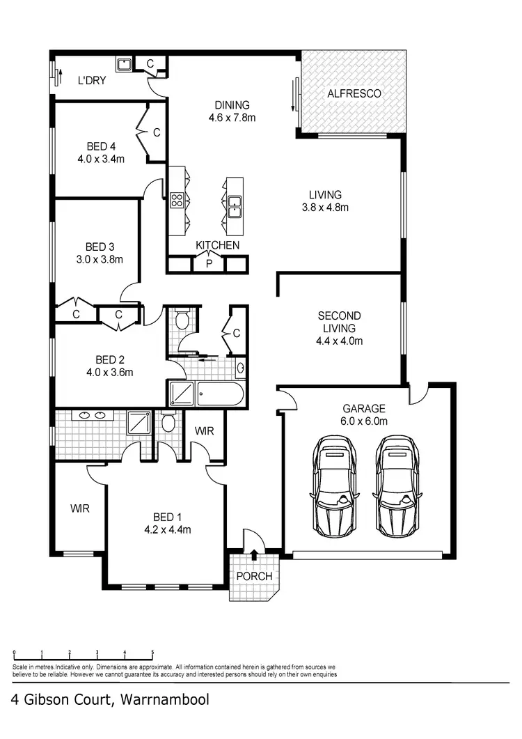 Floorplan of Homely house listing, 4 Gibson Court, Koroit VIC 3282