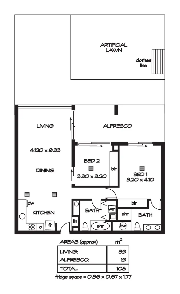 Floorplan of Homely house listing, 207/12-14 Wirra Drive, New Port SA 5015