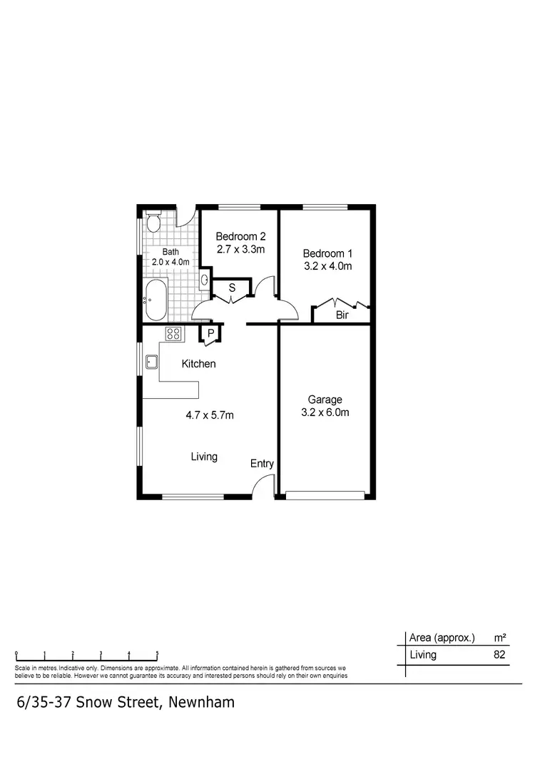 Floorplan of Homely unit listing, 6/35-37 Snow Street, Newnham TAS 7248