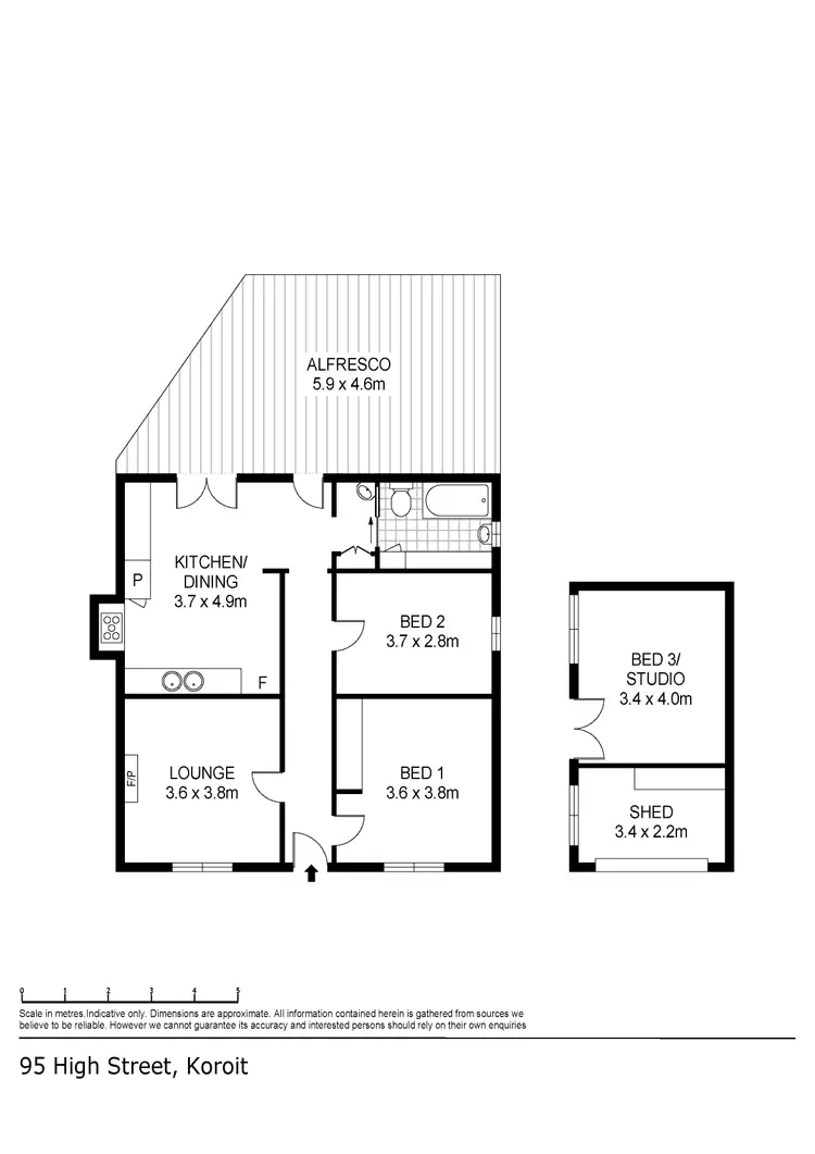 Floorplan of Homely house listing, 95 High Street, Koroit VIC 3282