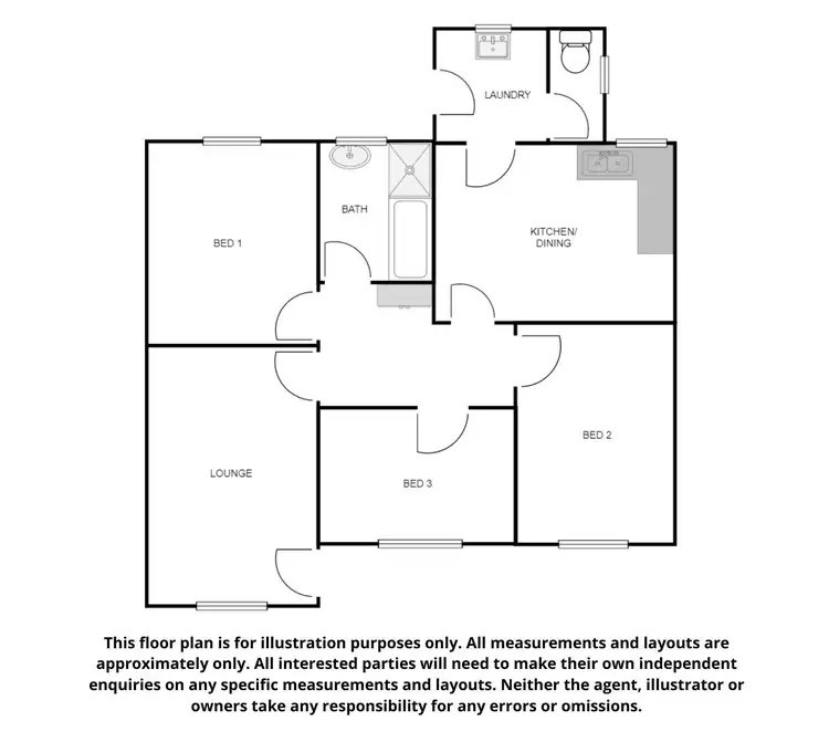 Floorplan of Homely unit listing, 16 Cain Street, Port Augusta SA 5700