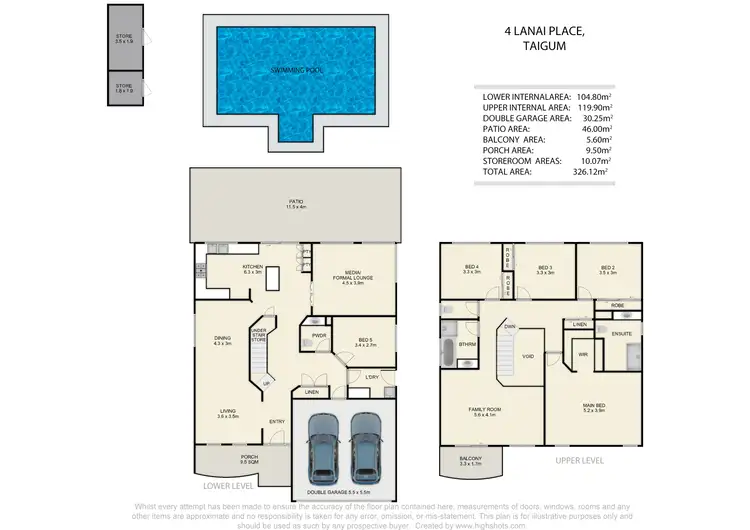 Floorplan of Homely house listing, 4 Lanai Place, Taigum QLD 4018