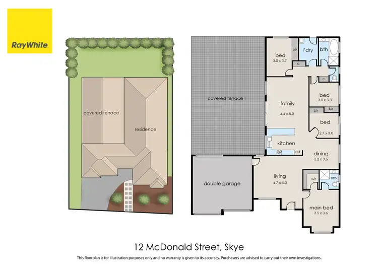 Floorplan of Homely house listing, 12 McDonald Street, Skye VIC 3977