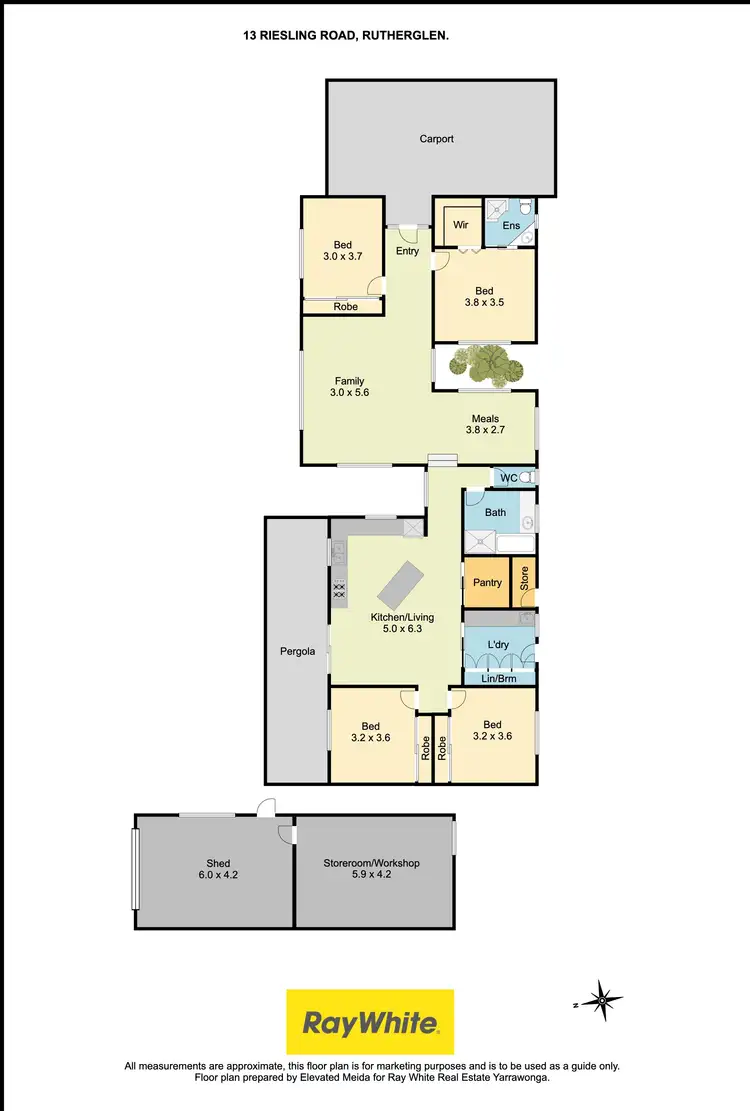 Floorplan of Homely house listing, 13 Riesling Road, Rutherglen VIC 3685