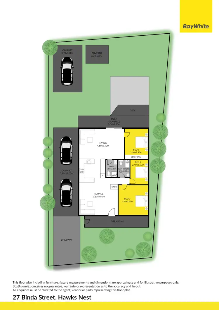Floorplan of Homely house listing, 27 Binda Street, Hawks Nest NSW 2324