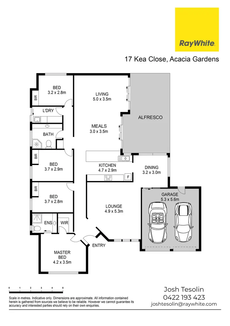 Floorplan of Homely house listing, 17 Kea Close, Acacia Gardens NSW 2763