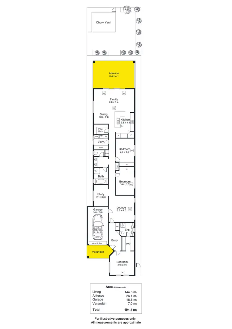 Floorplan of Homely house listing, 8a Guernsey Terrace, Woodville SA 5011