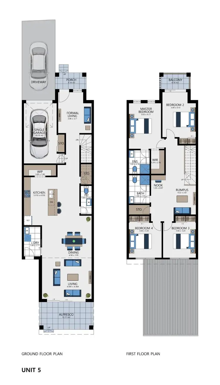Floorplan of Homely townhouse listing, Lot 1, 17-23 Bluebell Crescent, Spring Farm NSW 2570