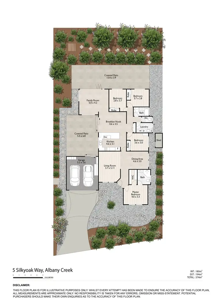 Floorplan of Homely house listing, 5 Silkyoak Way, Albany Creek QLD 4035