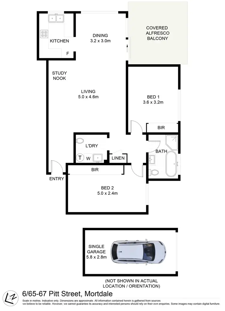 Floorplan of Homely unit listing, 6/65-67 Pitt Street, Mortdale NSW 2223