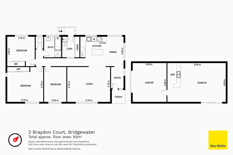 Floorplan of Homely house listing, 2 Braydon Court, Bridgewater TAS 7030