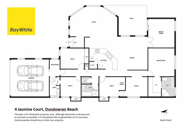 Floorplan of Homely house listing, 4 Jasmine Court, Dundowran Beach QLD 4655