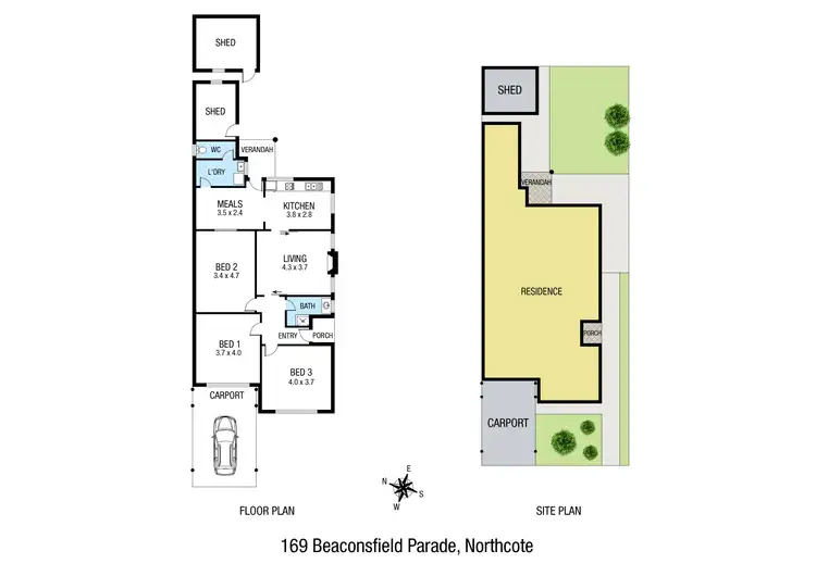 Floorplan of Homely house listing, 169 Beaconsfield Parade, Northcote VIC 3070