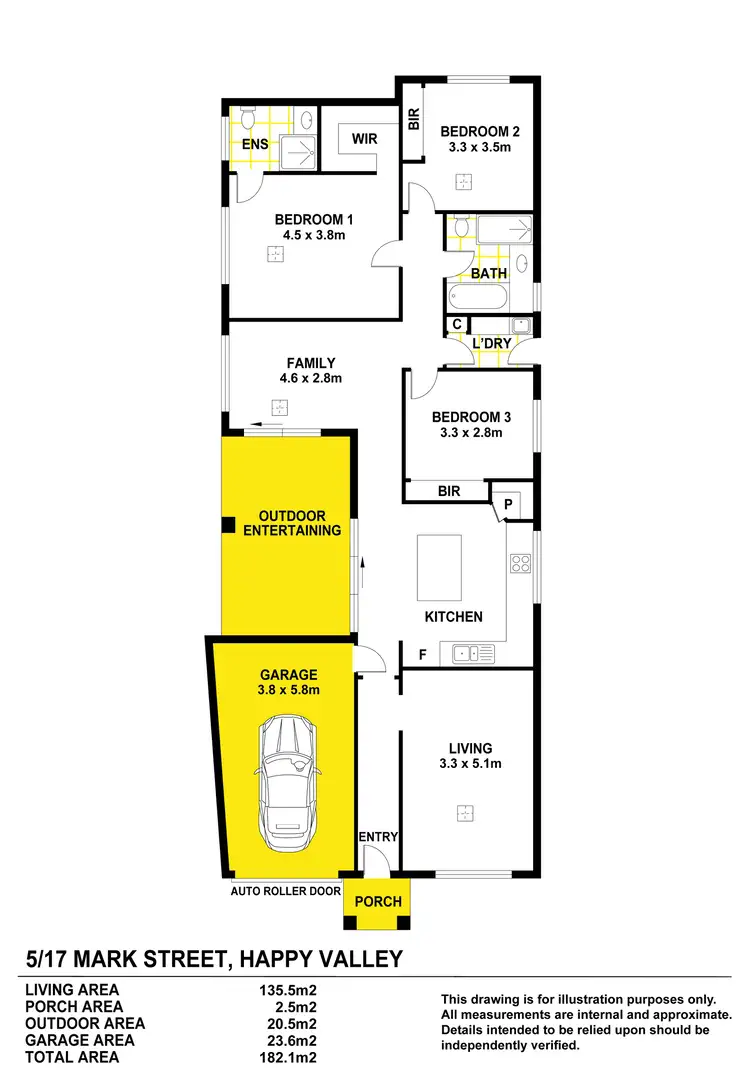 Floorplan of Homely house listing, 5/17 Mark Street, Happy Valley SA 5159