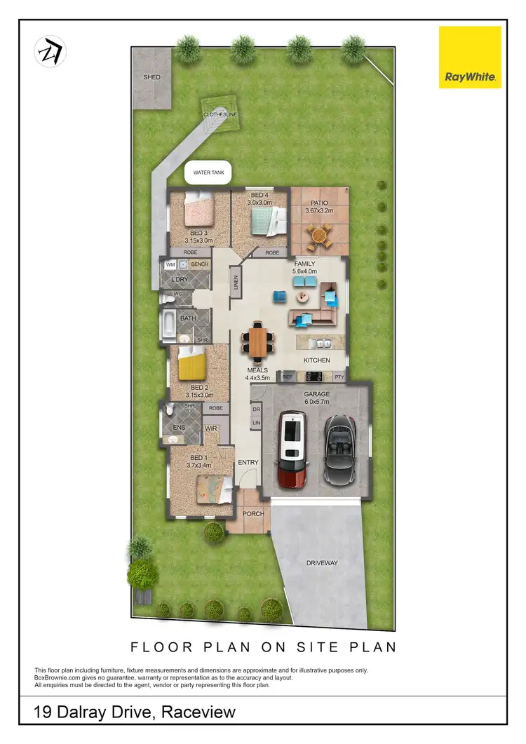 Floorplan of Homely house listing, 19 Dalray Drive, Raceview QLD 4305