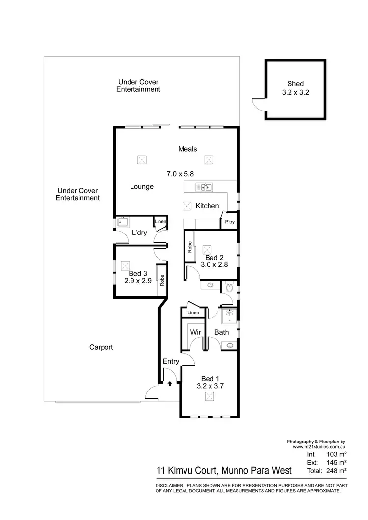 Floorplan of Homely house listing, 11 Kimvu Court, Munno Para West SA 5115
