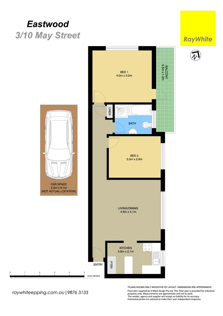 Floorplan of Homely unit listing, 3/10 May Street, Eastwood NSW 2122