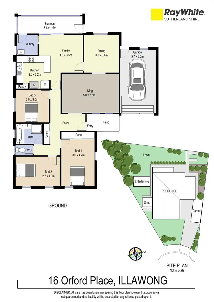 Floorplan of Homely house listing, 16 Orford Place, Illawong NSW 2234